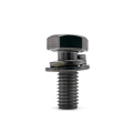 High tensile Stainless steel ss304 / 306 Hexagon head sems screw